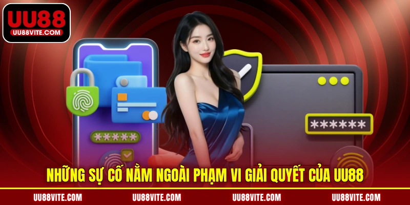 Những sự cố nằm ngoài phạm vi giải quyết của UU88